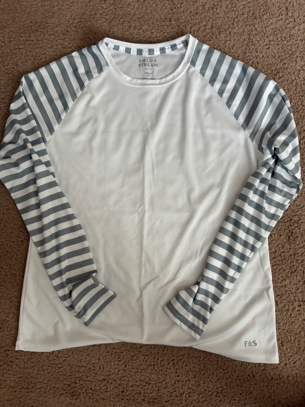 White Field & Stream Sun Shirt Size Large
